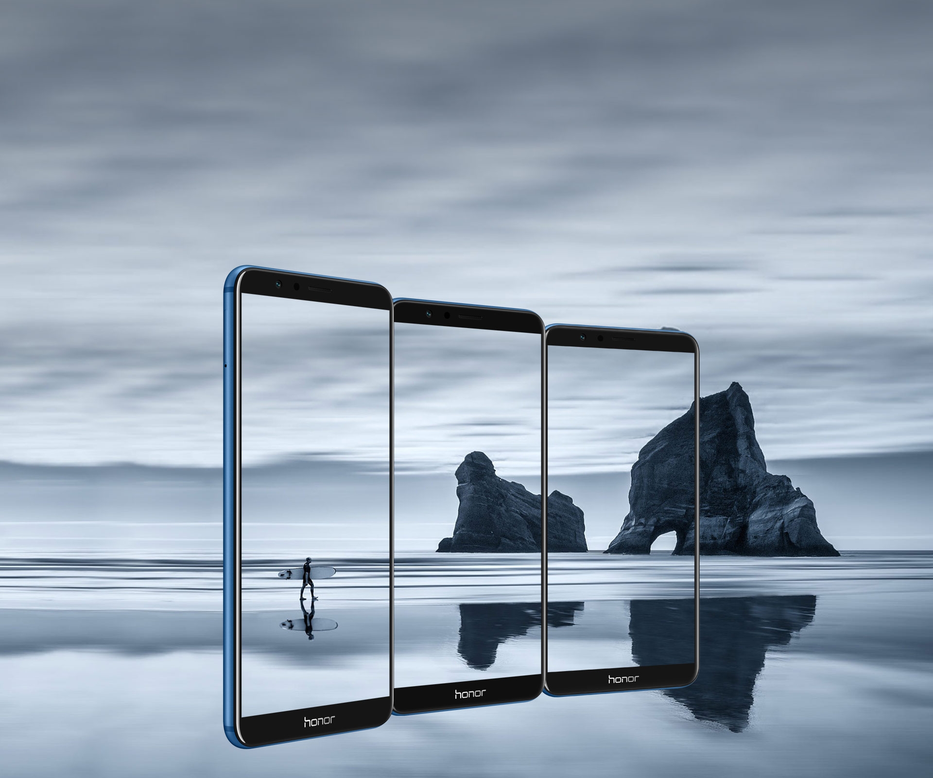 Honor 7X Smartphone blau