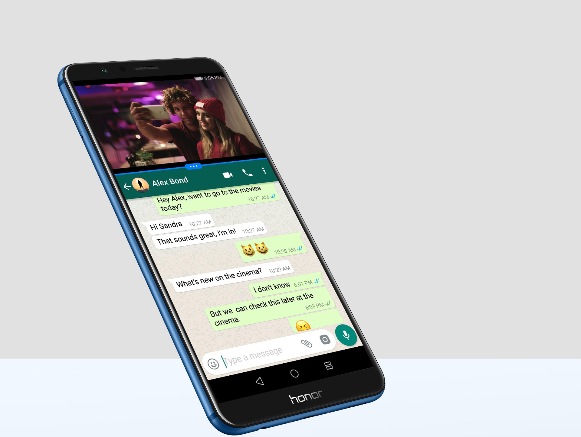 Honor 7X Smartphone blau