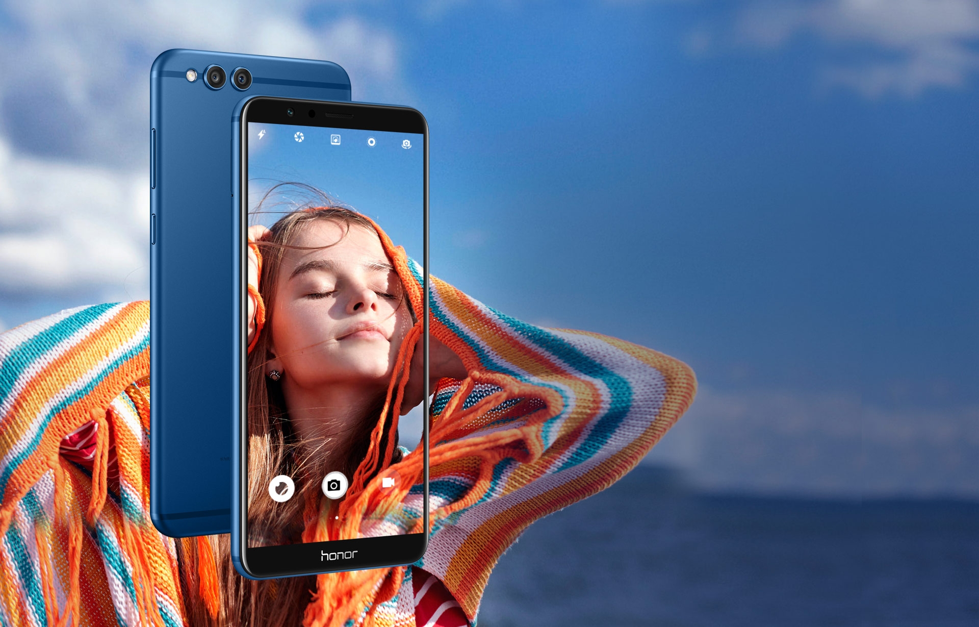 Honor 7X Smartphone blau