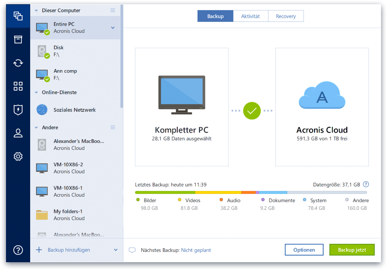 Acronis True Image 2018 - Box  1 Computer perpetual (DE)