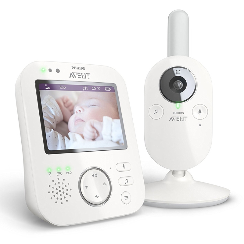 Philips Avent SCD630/26 Video-Babyphone mit 3,5 Zoll Farbdisplay