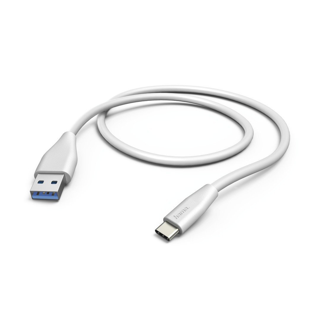 Hama Lade-/Datenkabel, USB Type-C - USB-3.1-A-Stecker, 1,5 m, Weiß