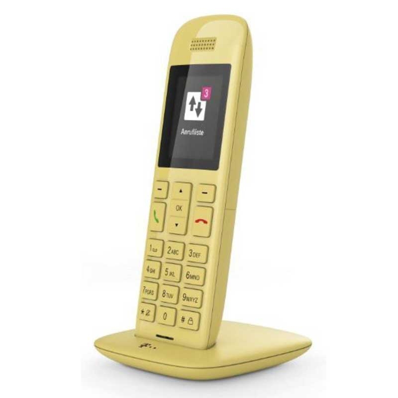 Telekom Speedphone 11 mit Basis gelb Dect Telefon