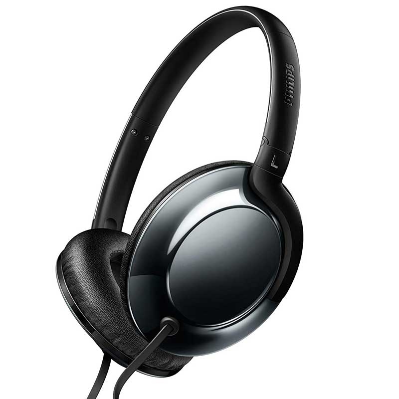 Philips SHL4805DC Flite Everlite Over-Ear Kopfhörer mit Mikrofon schwarz