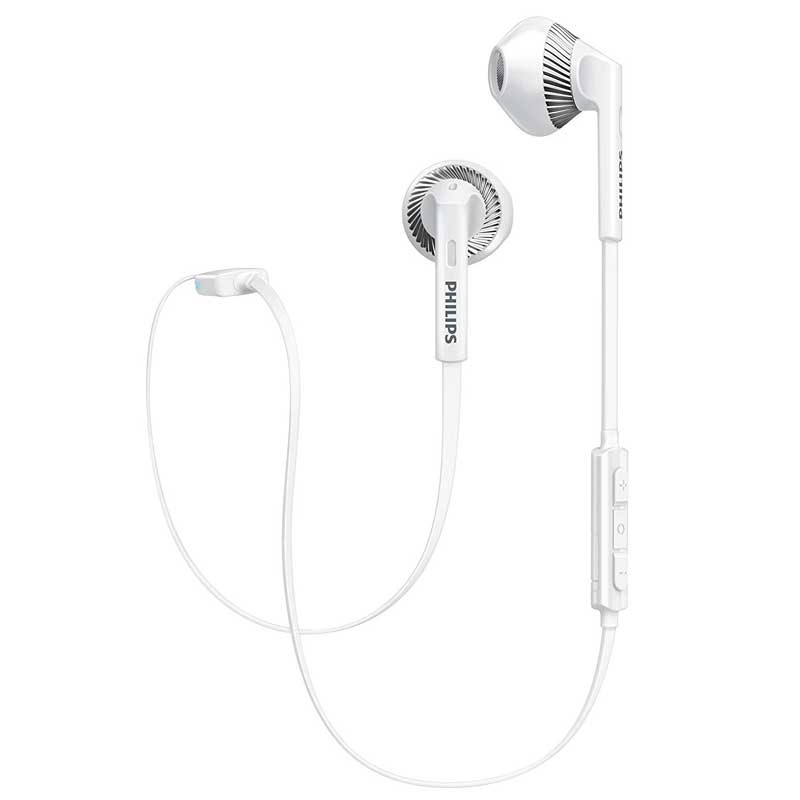 Philips SHB5250WT in-Ear Bluetooth Kopfhörer mit Mikrofon Weiß