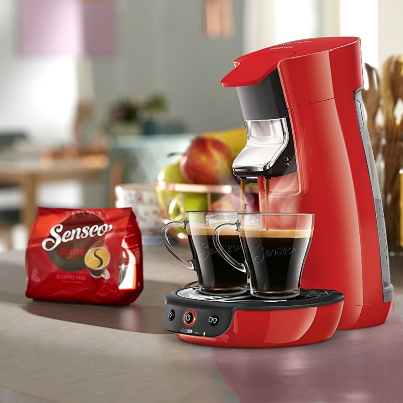Philips Senseo HD7829/80 Viva Café Kaffeepadmaschine rot