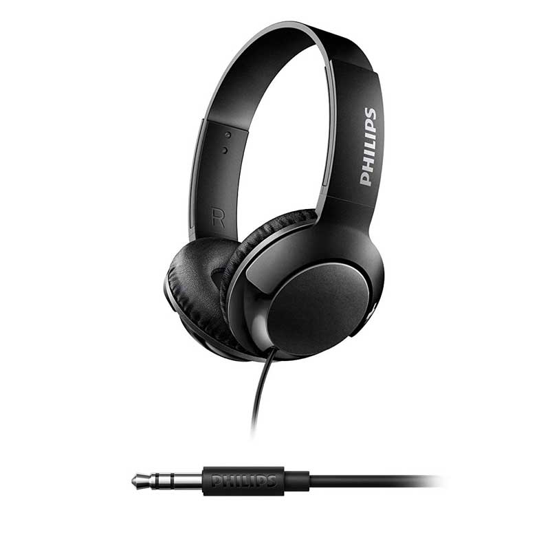 Philips SHL3070BK Bass+ on-Ear Kopfhörer Schwarz
