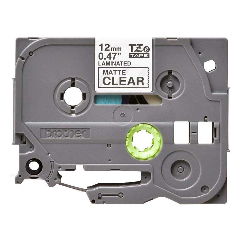 Brother TZEM31 P-Touch schwarz auf clear-matt 12mm