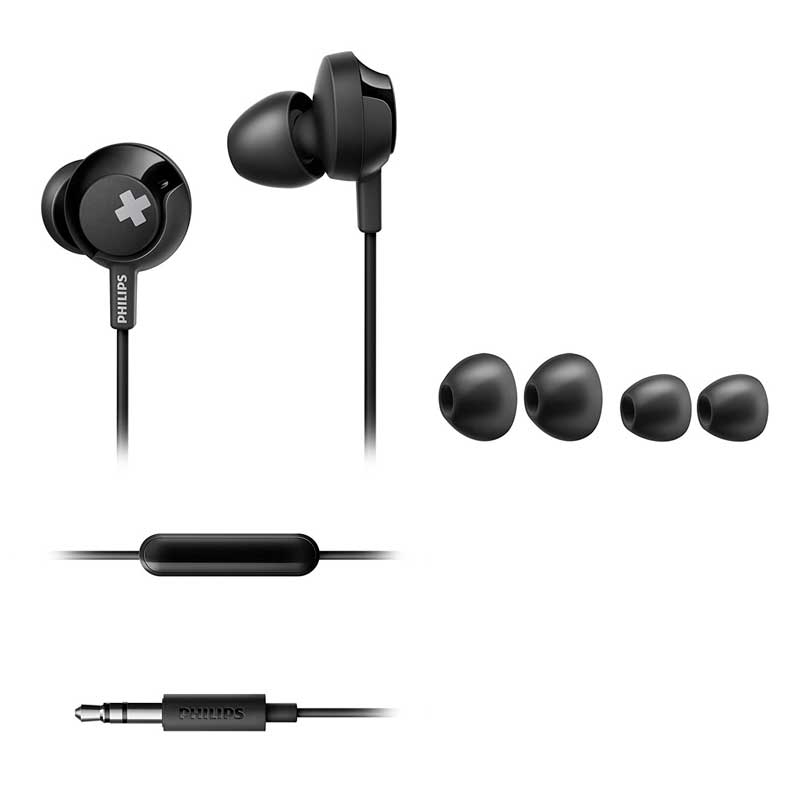 Philips SHE4305BK Bass+ in-Ear Kopfhörer schwarz