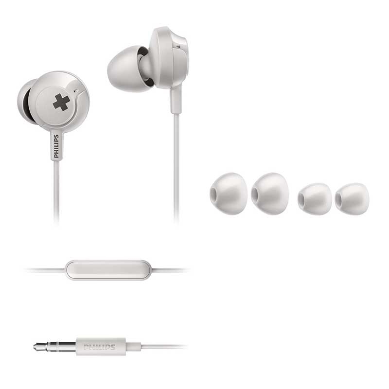 Philips SHE4305WT Bass+ in-Ear Kopfhörer weiß