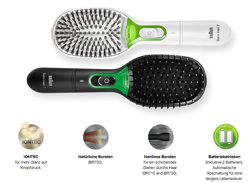 Braun Satin Hair 7 Haarbürste BR730 IonTec schwarz