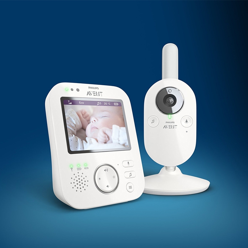 Philips Avent SCD630/26 Video-Babyphone mit 3,5 Zoll Farbdisplay