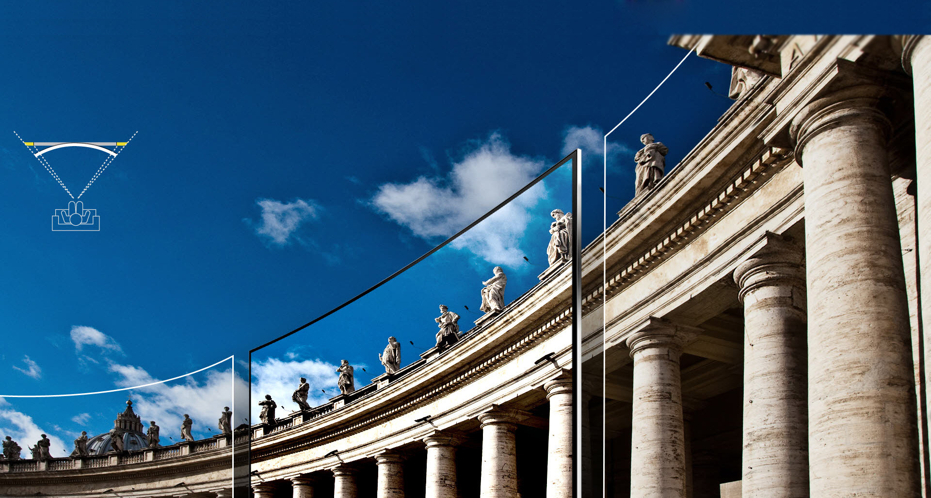 Samsung UE65JS8590TXZG 163cm (65 Zoll) LED-Curved-4K-TV (Premium-Modell)