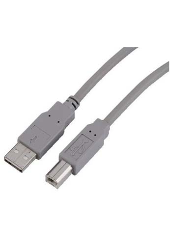Hama USB-2.0-Kabel, Grau A-Stecker - B-Stecker