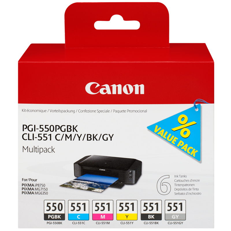 Canon PGI-550 / CLI-551 Tinte Multipack