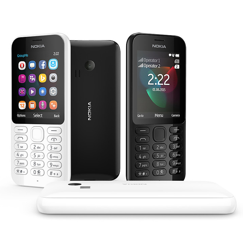 Nokia 222 Single-Sim Handy weiß Ausstellungsgerät