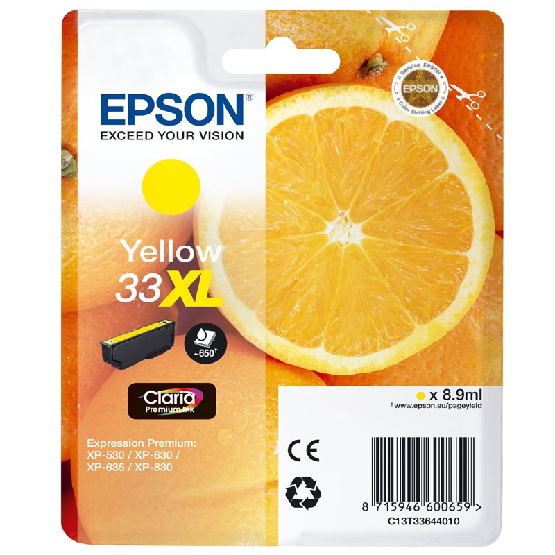 Epson 33XL Tinte yellow