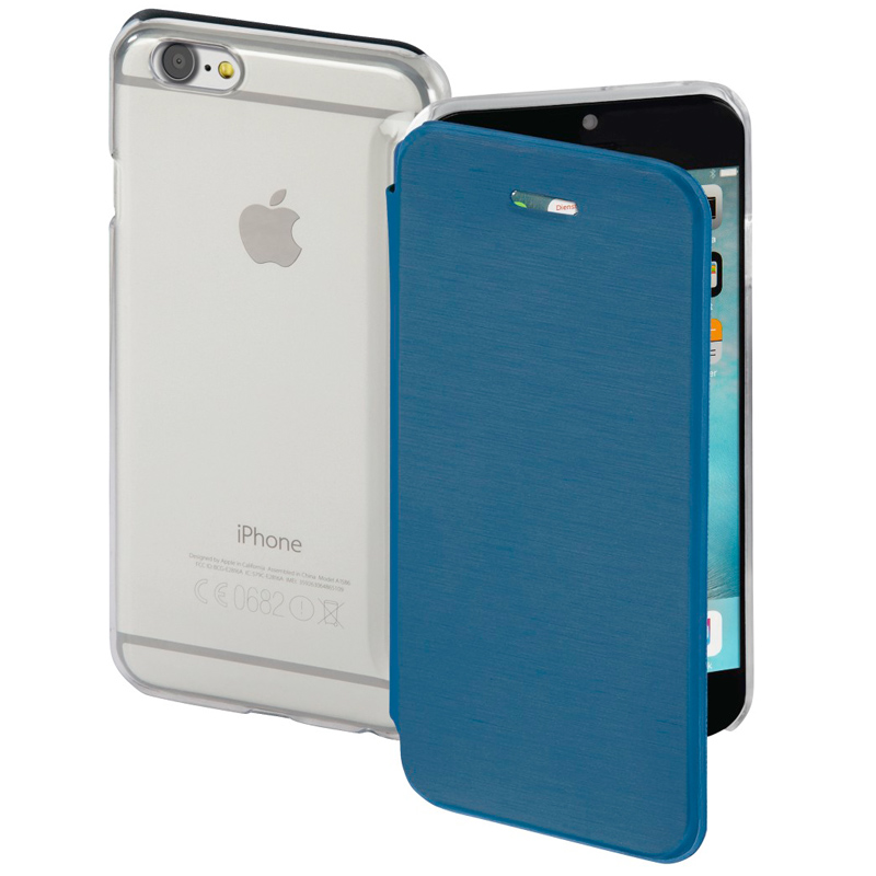 Hama Booklet Clear für iPhone 7 dunkelblau