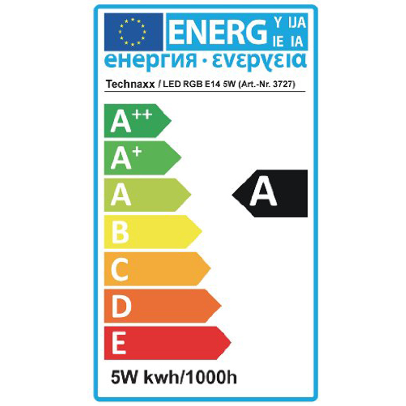 Technaxx LED RGB Lampe E14 5W mit Fernbedienung