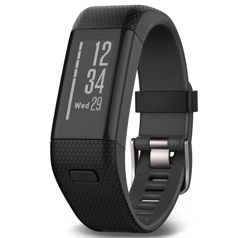 Garmin vivosmart HR+ schwarz/grau