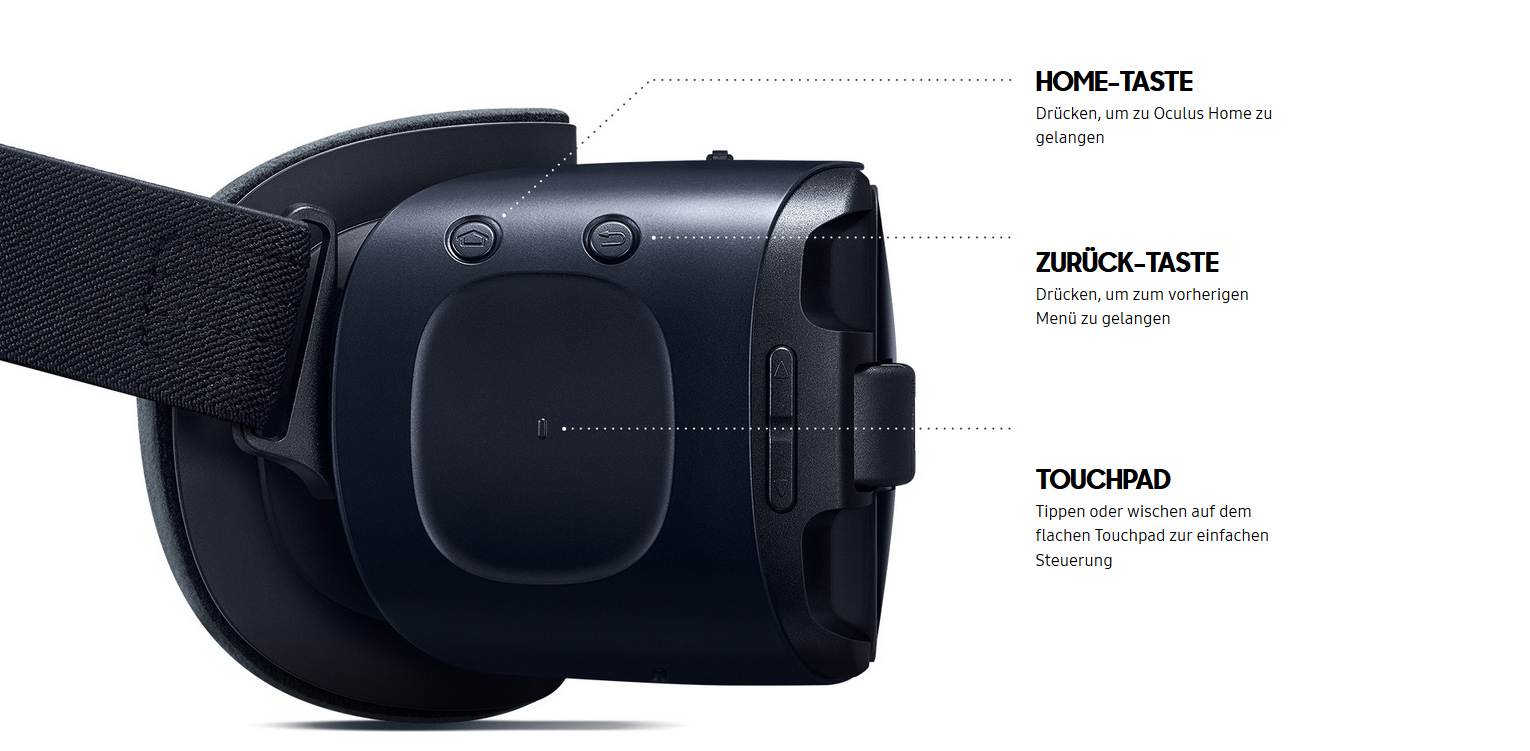 Samsung Gear SM-R323 Virtual Reality Brille blau/schwarz