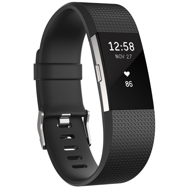 Fitbit Charge 2 Fitnessarmband schwarz