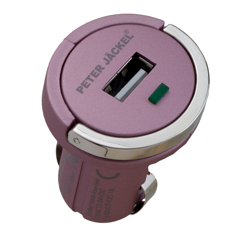 Peter Jäckel Premium USB Car Charger Rose Gold