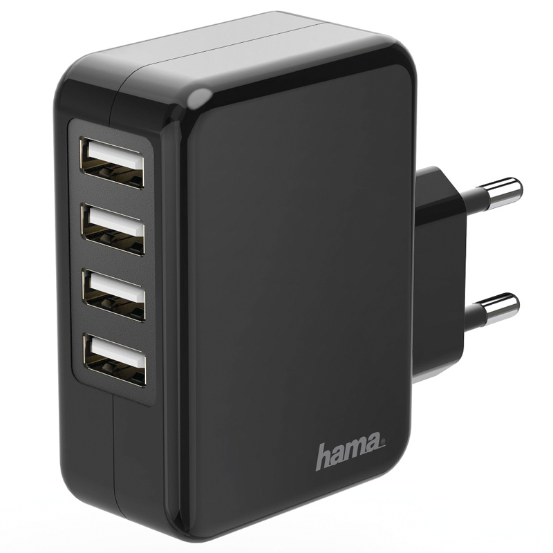 Hama Ladegerät 4-fach USB