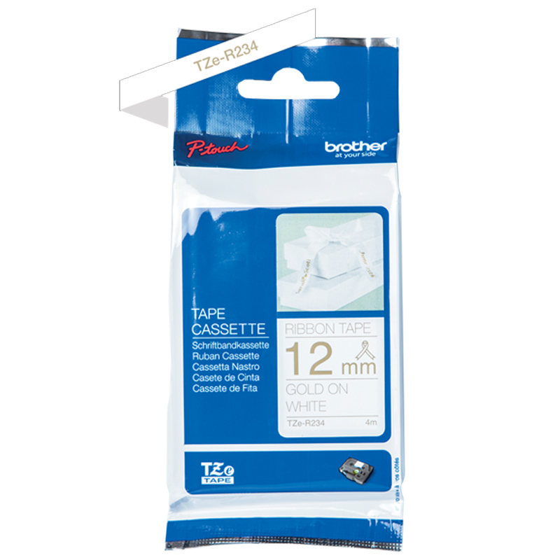 Brother TZe-R234 P-touch textiles Schriftband