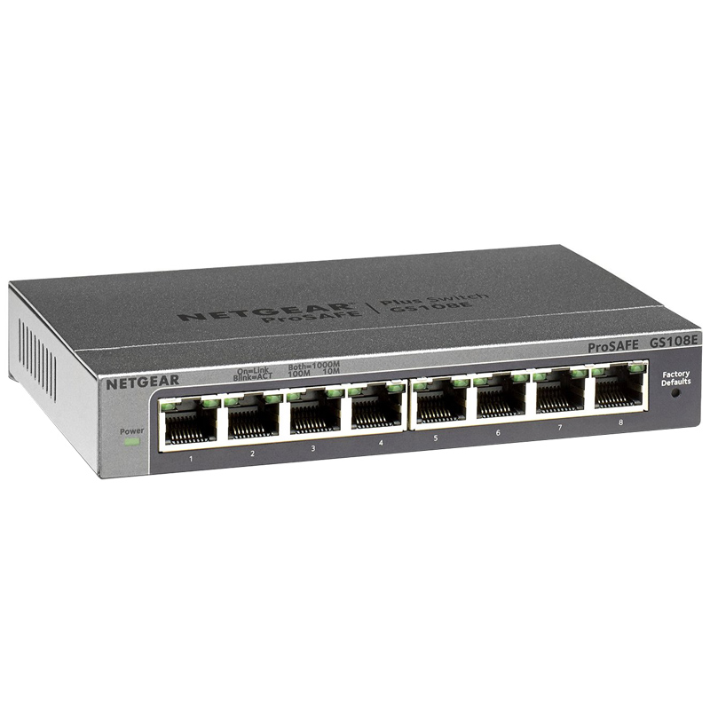 NETGEAR ProSafe Plus Unmanaged Switch (GS108Ev3)