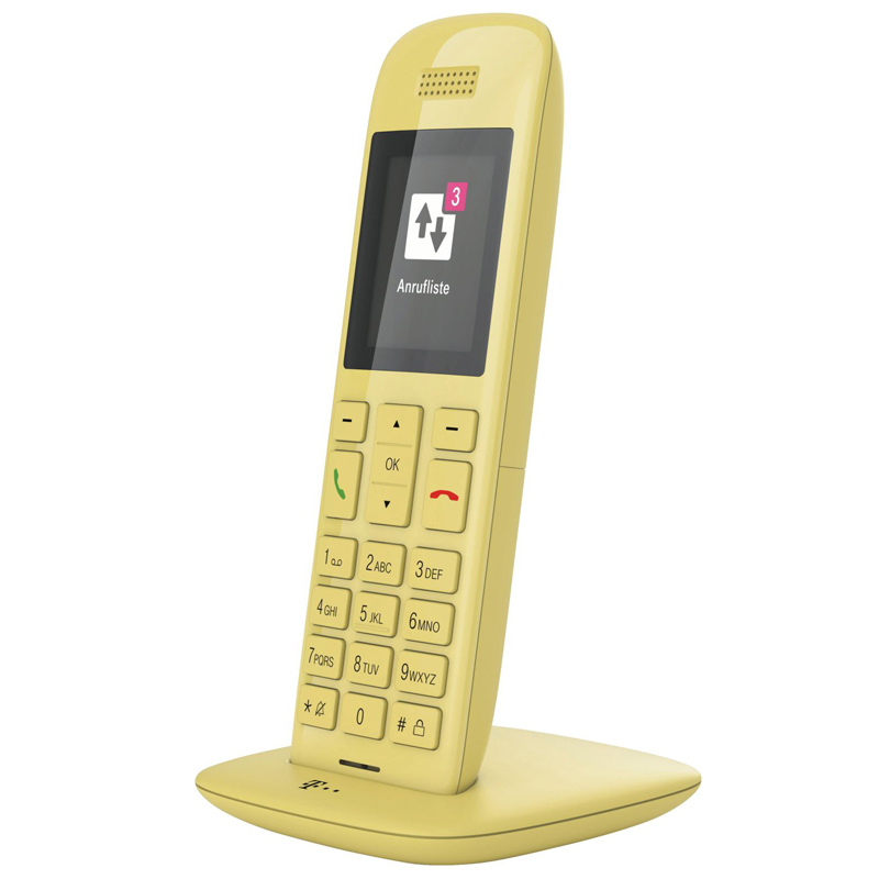 Telekom Speedphone 11 mit Basis und AB gelb Dect Telefon