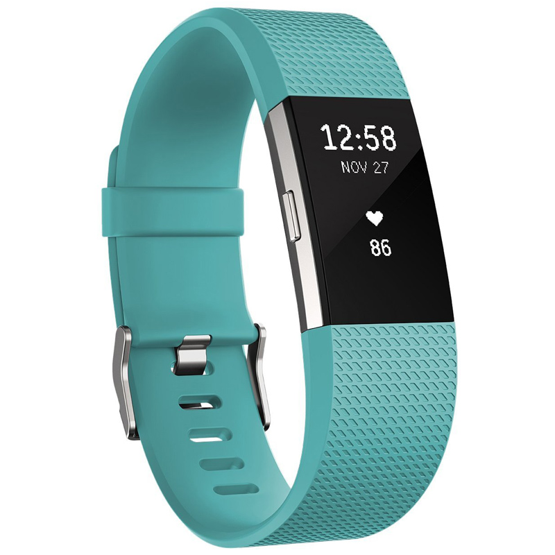 Fitbit Charge 2 Fitnessarmband Small Türkis