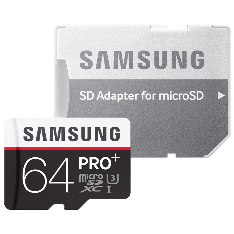 Samsung MicroSDXC 64GB PRO Plus Speicherkarte + Adapter