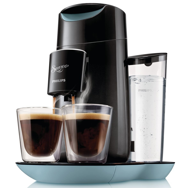 Philips Senseo HD7870/60 Twist Kaffeepadmaschine (Touchpanel) schwarz/blau