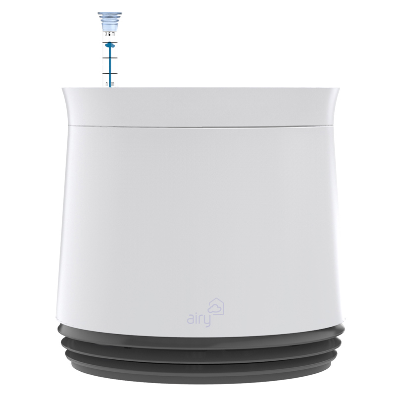AIRY Pot Blumentopf Luftreinigungssystem in schneeweiß (Stone Grey - anthrazit)