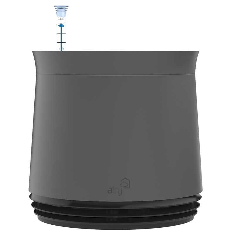 AIRY Pot Blumentopf Luftreinigungssystem in steingrau (Black Jack - schwarz)