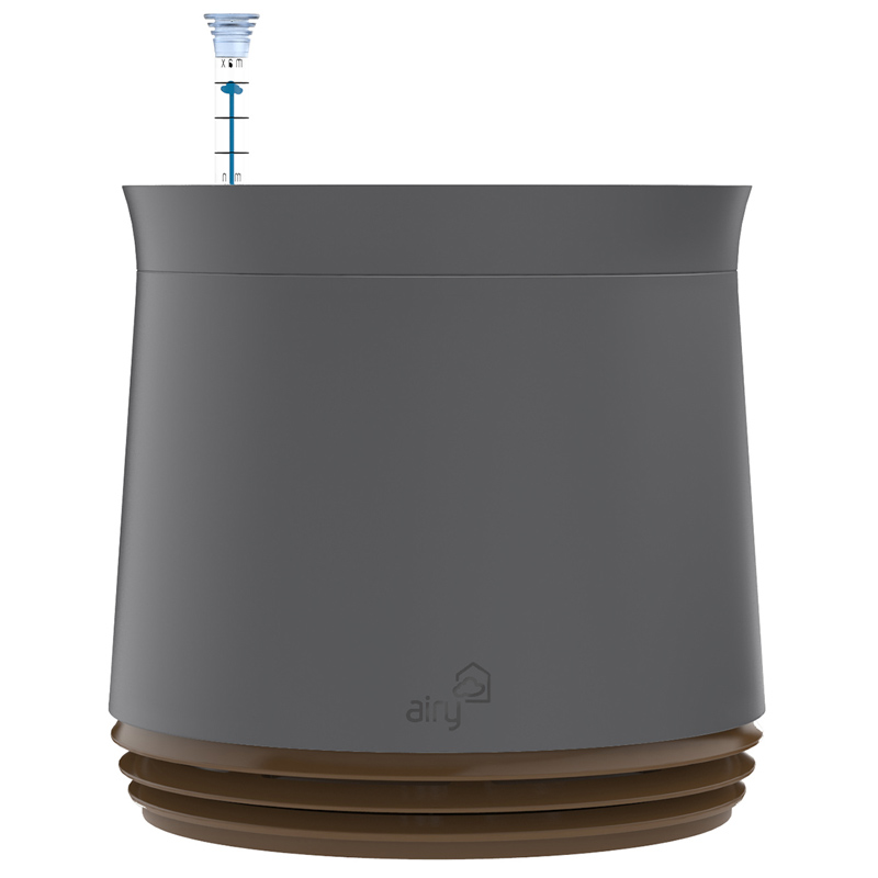 AIRY Pot Blumentopf Luftreinigungssystem in steingrau (Cappuccino - braun)