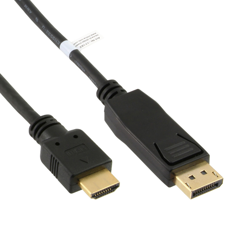 DisplayPort zu HDMI Konverter Kabel schwarz 3m