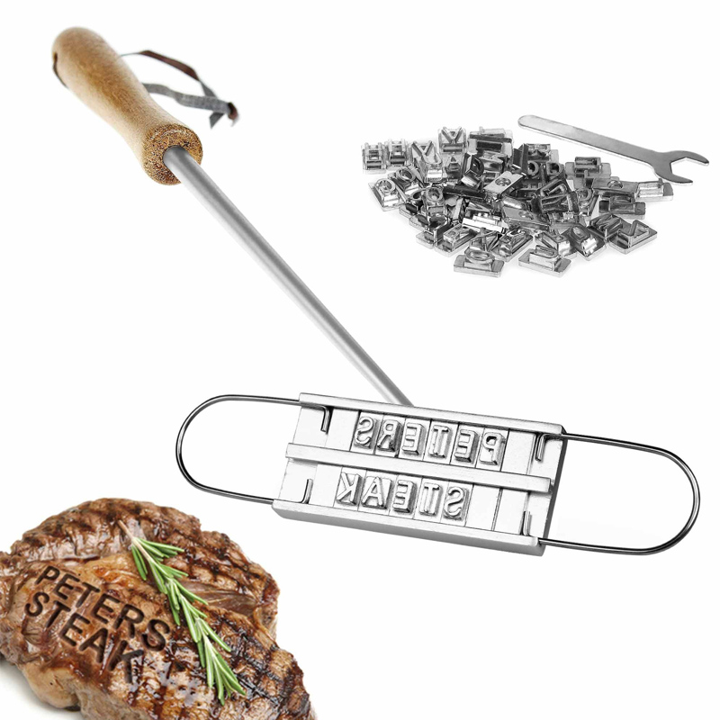 Crazy Kitchen BBQ Grillbrandeisen mit wechselbaren Buchstaben (2. Wahl)