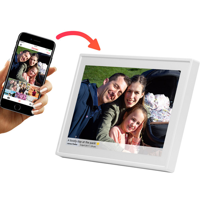 Denver PFF-1011 digitaler Bilderrahmen weiß