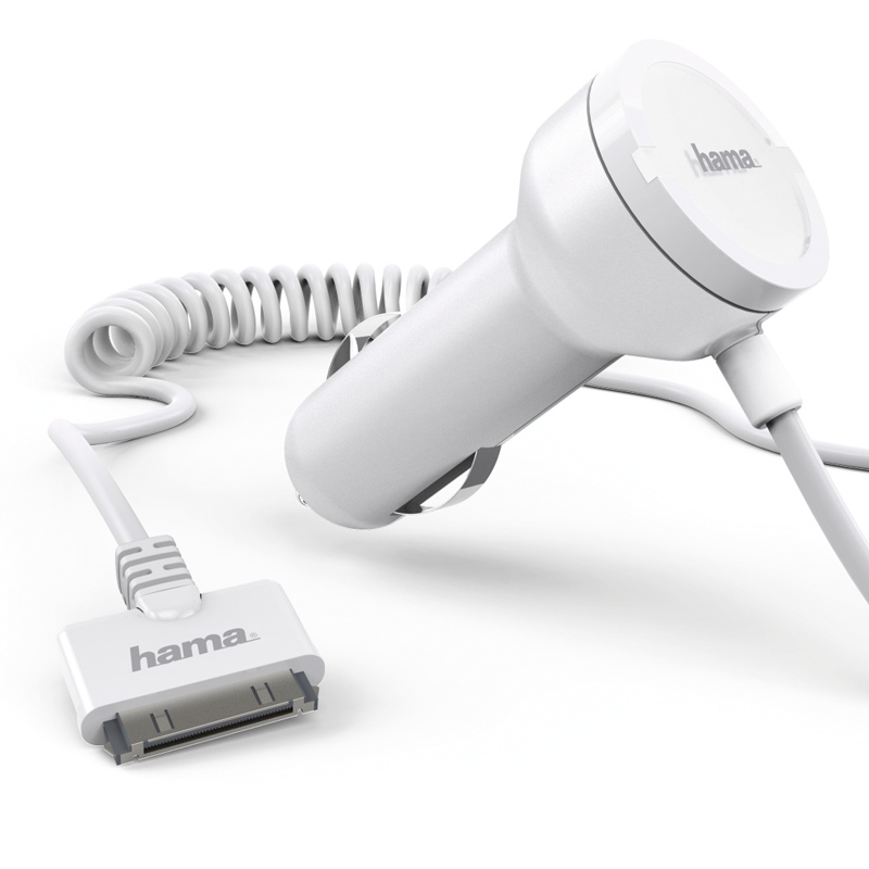 Hama Kfz-Ladegerät, 30 Pin, 1 A, Weiß