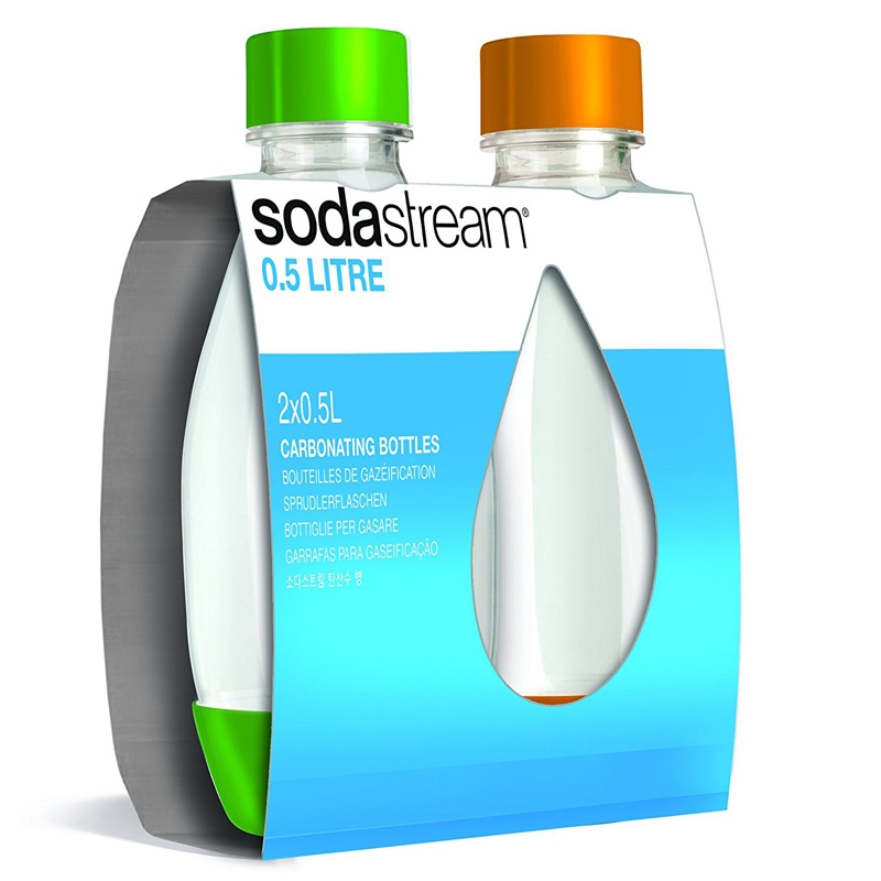 SodaStream PET-Flasche Duo-Pack grün / orange