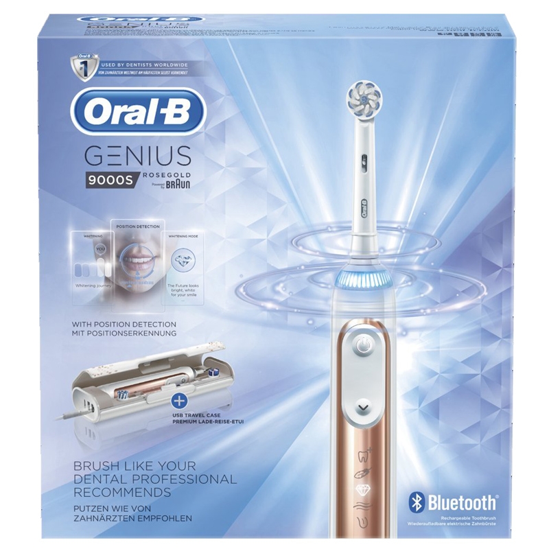 Braun Oral-B Genius 9000s Elektrozahnbürste rosegold Ausstellungsgerät