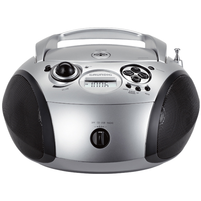 Grundig RCD 1445 USB Radio silber-schwarz