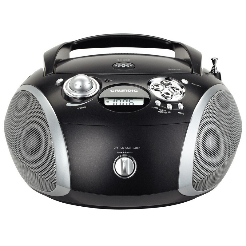 Grundig RCD 1445 CD-Player schwarz/silber