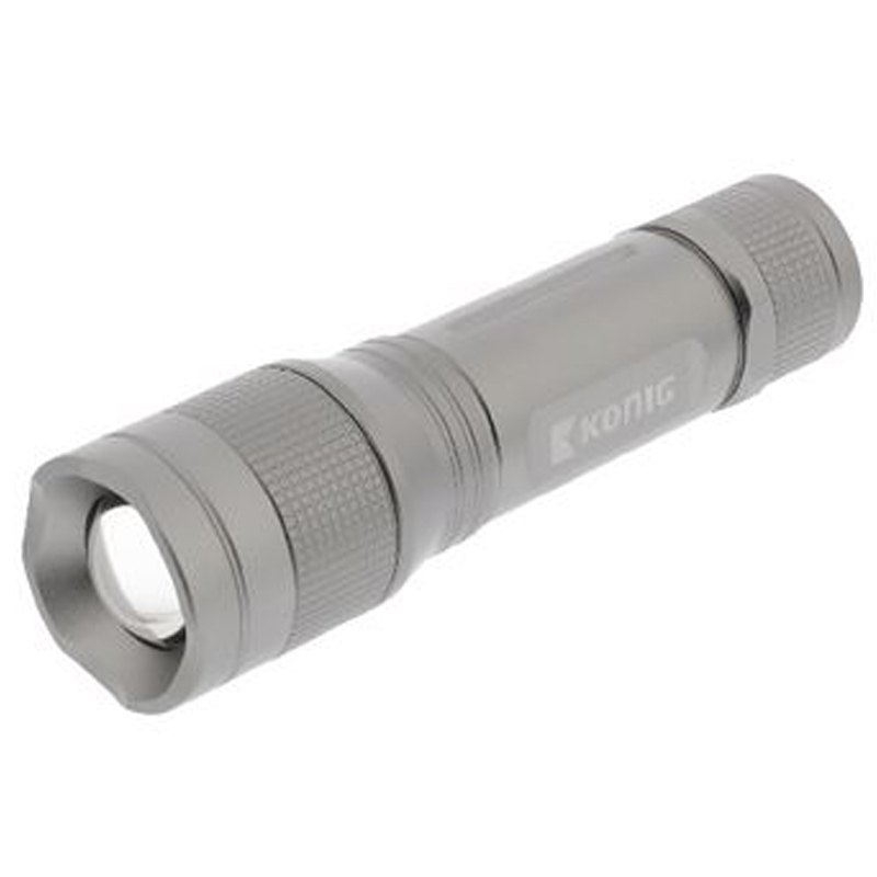 König LED-Taschenlampe 330 lm Silber