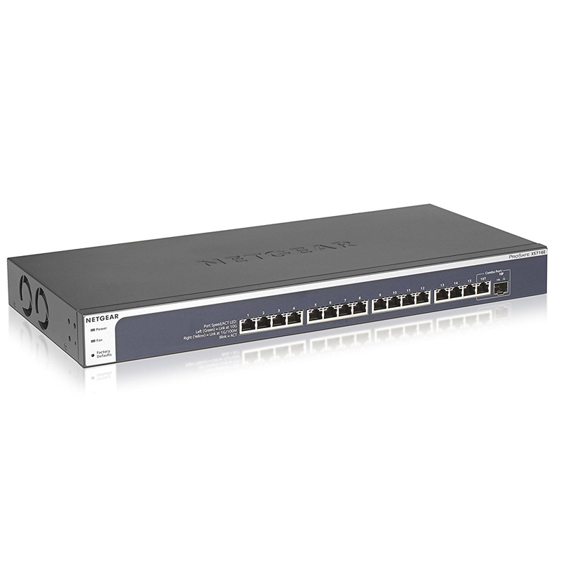 Netgear 16-Port 10-Gigabit Ethernet Web Managed Plus Switch