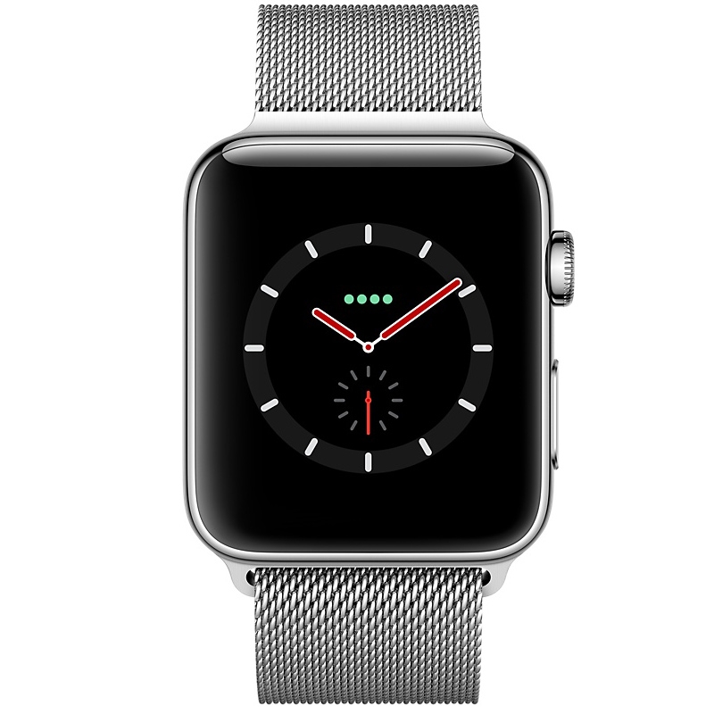 Apple Watch Series 3 GPS + LTE 38mm Edelstahl Milanese