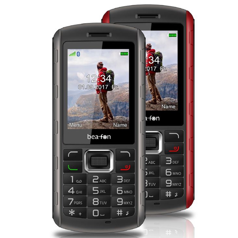 Beafon AL560 Active Line Handy schwarz-silber