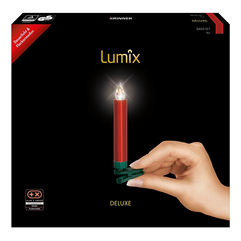 Krinner Lumix Deluxe Basis Set LED-Christbaumbeleuchtung rot